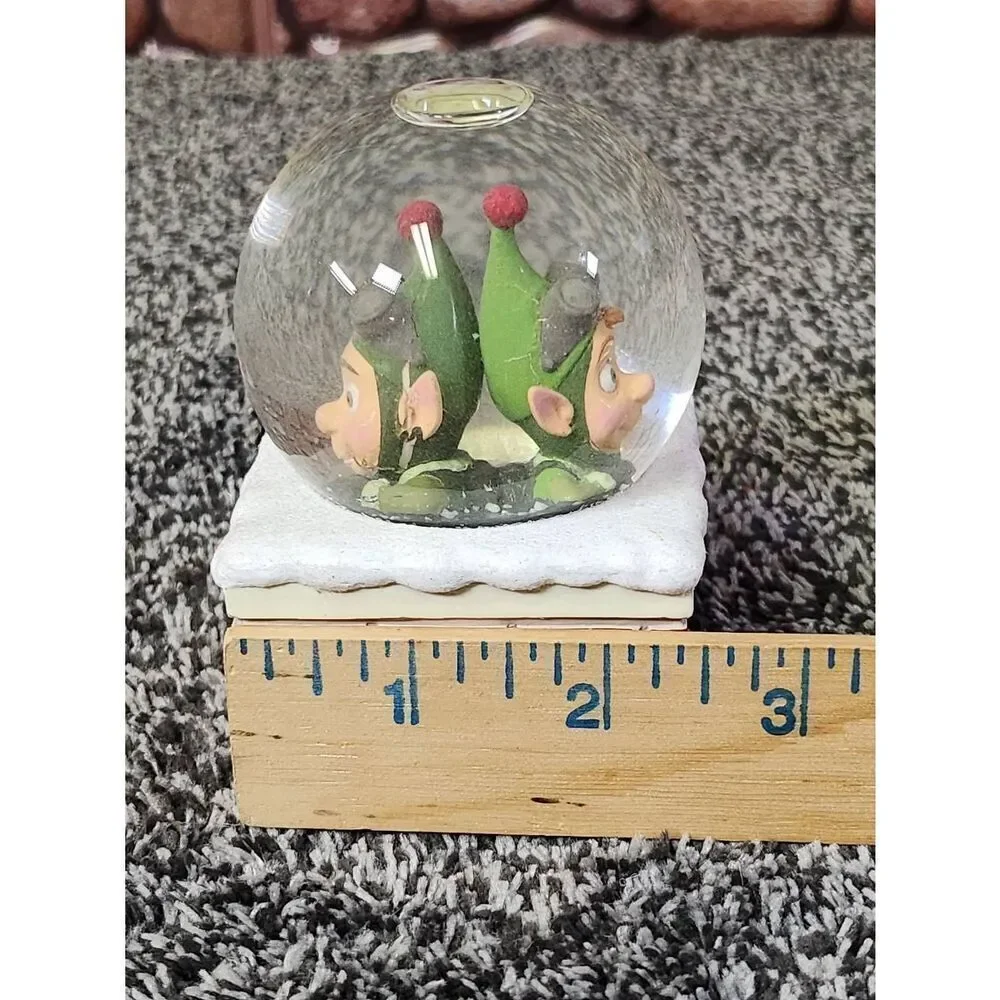 Rare-Hallmark Snow Globe Disney Lanny, Wayne in Chimney